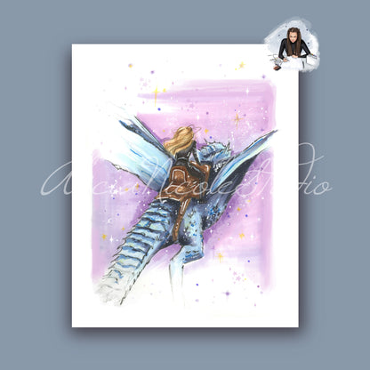 A Witches Ride Art Print