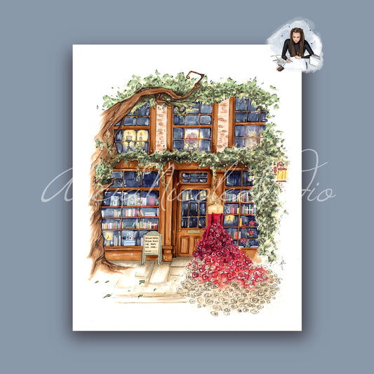 Red’s Book Shop Art Print