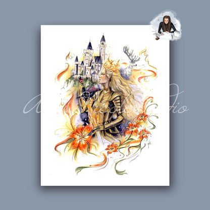 Fireheart Art Print