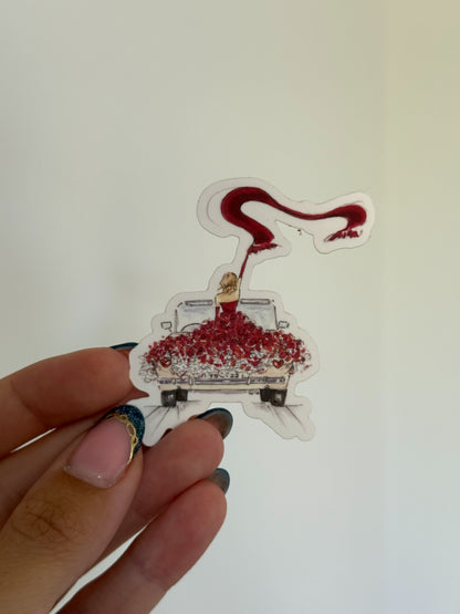 Reds Getaway Car Mini Sticker