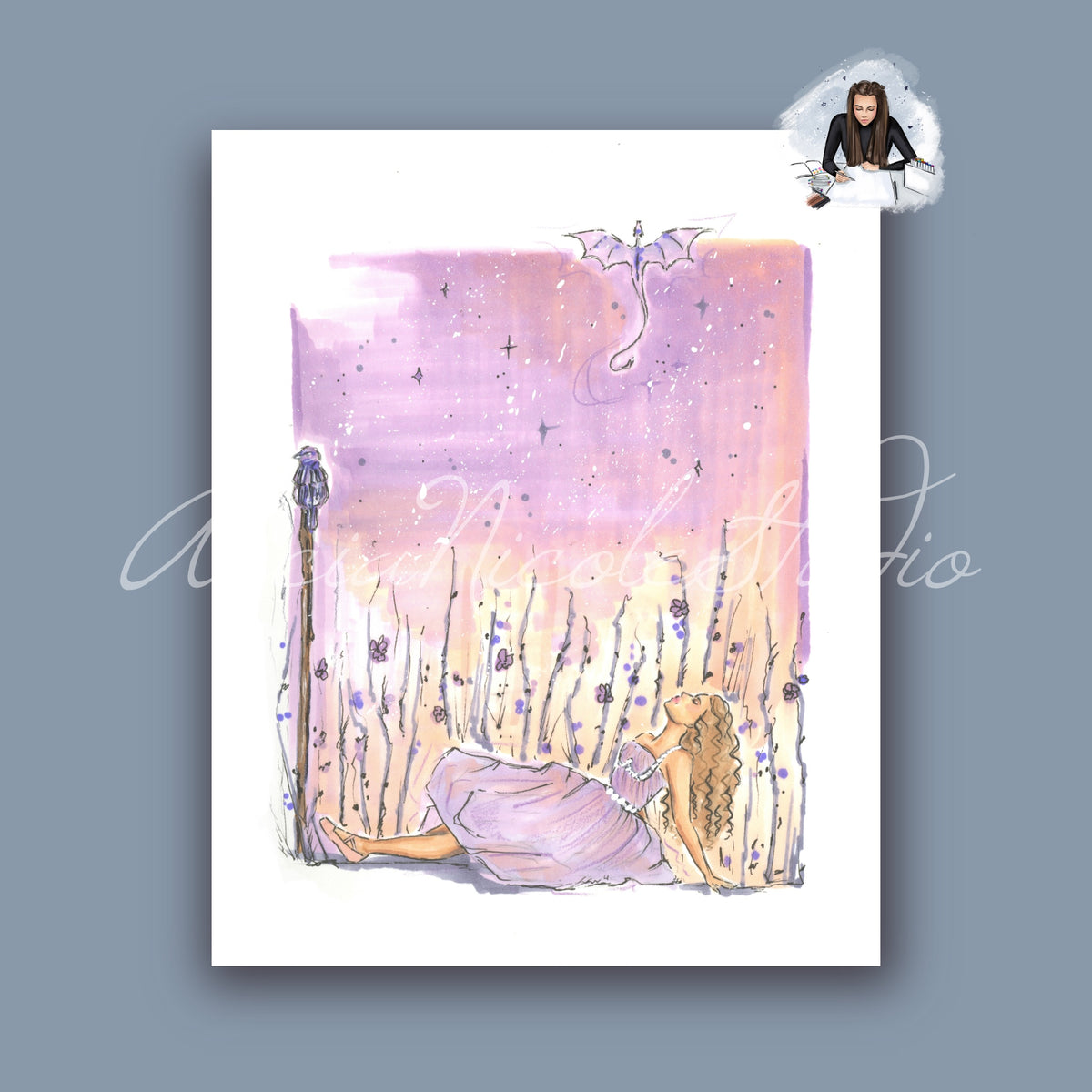 A Purple Daydream Art Print
