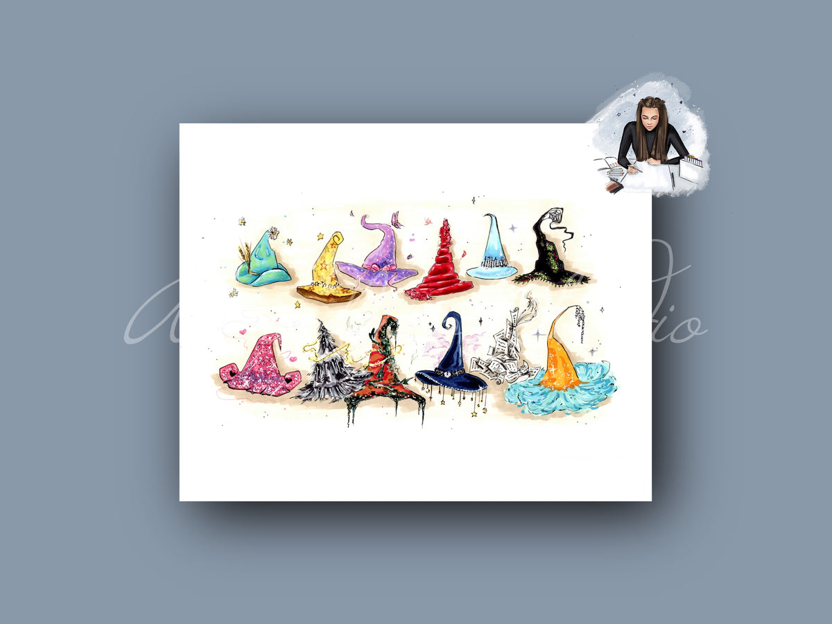The Eras Witch Hats Art Print