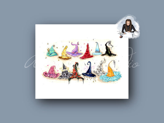 The Eras Witch Hats Art Print