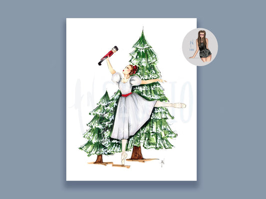 The Nutcracker Ballerina Art Print image 0