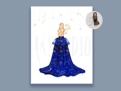 Clock Strikes Midnight Album Art Print image 0