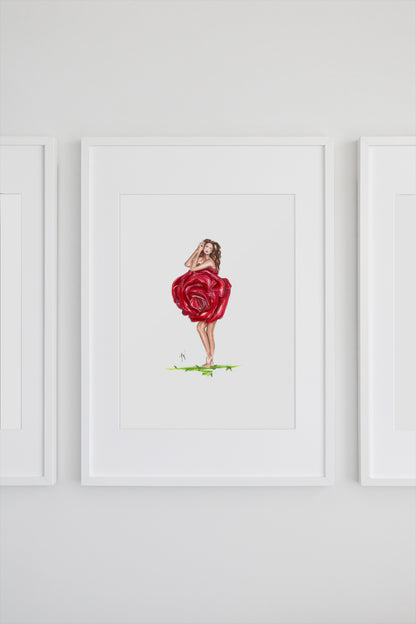 Picked Like A Rose Art Print image 1