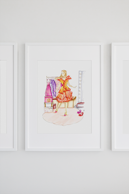 Getting Ready For The Ozdust Ball Art Print image 1