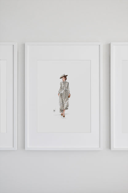 Kate's Polka Dots Art Print image 1