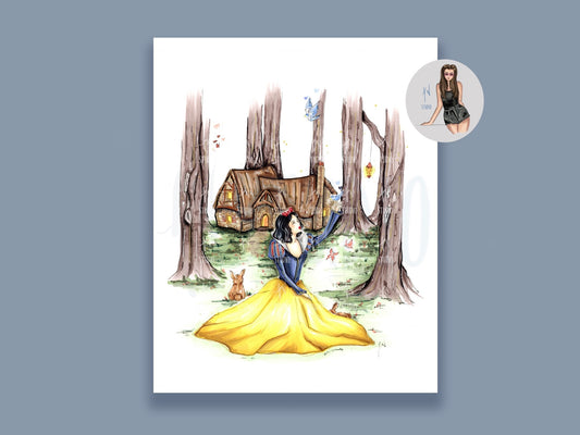 Snow White Princess Art Print image 0