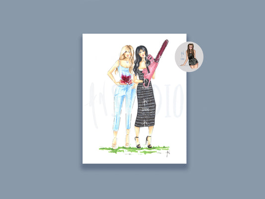 Gals Over Guys Art Print image 0