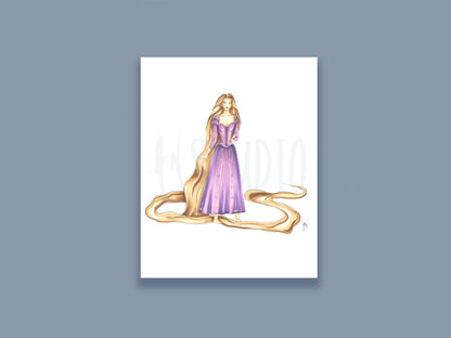 Princess Rapunzel Art Print image 0