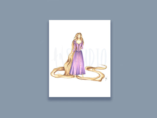 Princess Rapunzel Art Print image 0