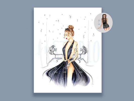 A Dress For The Court Of Nightmares Art Print image 0