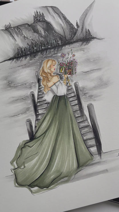 I hate It Here So Take Me To The Lakes Original Artwork