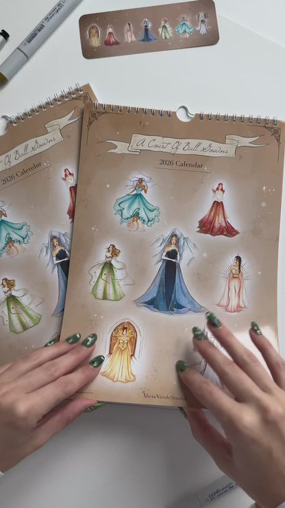 A Court Of Ball Gowns 2026 Calendar