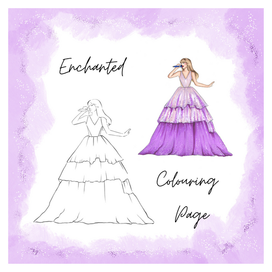 Enchanted Colouring Page DIGITAL DOWNLOAD